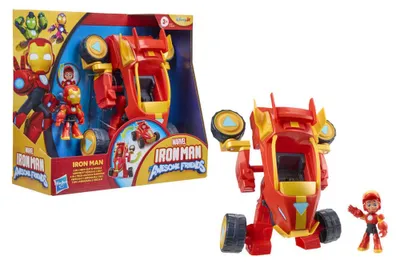 Produktbild von Marvel Iron Man And His Awesome Friends Figur + vehicle