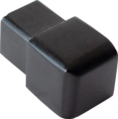 Produktbild von Dalsys Endstück für Fliesenschiene 12,5mm Quadratprofil Aluminium (eloxiert) Schwarz, Fliesenprofil