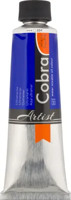 Immagine prodotto di Cobra Artist Vernice ad olio miscelabile con acqua in tubetto 150 ml blu oltremare 504
