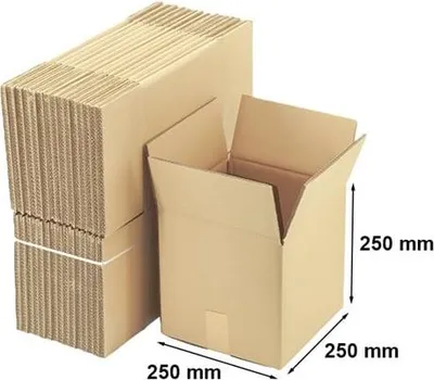Obrázek produktu pro Skládací kartony Kartonová krabice pro balení 250 x 250 x 250 mm BC580, 10 kusů