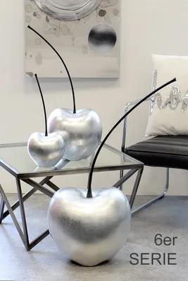 Produktbild von Casablanca cherry 42 cm objekt Oslava strieborná keramická plastika