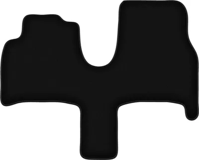 Image de Wielganizator Tapis avant de sol velours sur-mesure pour Peugeot 807 (2002-2014, 7 personnes) noir, jeu 2 pièces, fixations
