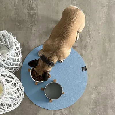 Produktbild von SANOZOO® - Napfunterlage, Öko-Tex, Rund 120 cm Hellblau