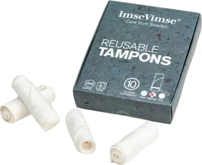 Produktbild von ImseVimse - waschbar Tampons - 8 Stuks - Weiß