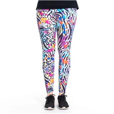 Produktbild von cosey - bedruckte bunte Leggins (Einheitsgröße) - Design Wild 80's
