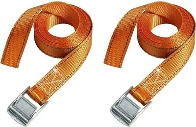Produktbild von MasterLock Zurrgurte - 2,5m x 25mm - Orange - 2 Stück - 3210EURTAT