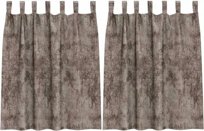 Obrázek produktu pro vidaXL Sametové závěsy se záclonami 2 ks Cappuccino 140 x 140 cm Samet