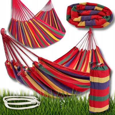 Produktbild von Garten Hängematte 200x80cm mit 100kg Traglast für eine Person
