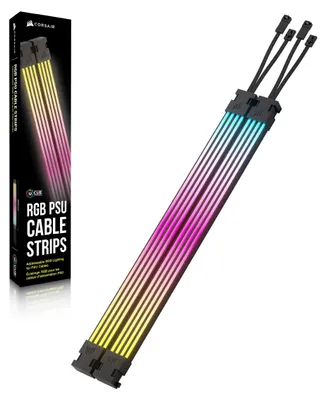 Productafbeelding van iCUE ARGB kabelstrips voor voeding (2x 240mm, voor voedingkabels)