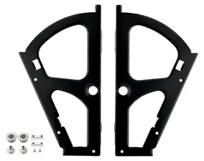 Produktbild von INF Flip-Scharnier Schuhschrank Kaltstahl 23.3cm x 15cm x 1cm 2-tlg Schwarz