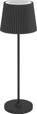 Produktbild von EGLO LED Akku Tischleuchte Leonero, Tischlampe kabellos, schwarze Nachttischlampe, touch dimmbar, USB aufladbar, warmweiß-neutralweiß