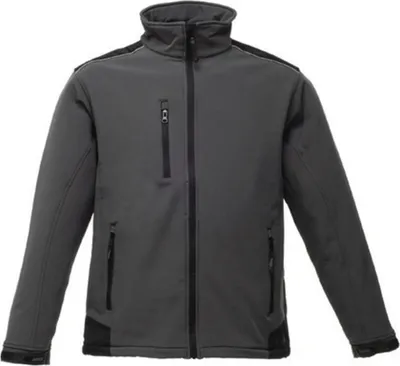 Produktbild von Regatta TRA651 | Sandstorm Workwear Softshell - Farbe: Seal Grey (Solid)/Black - Größe: S