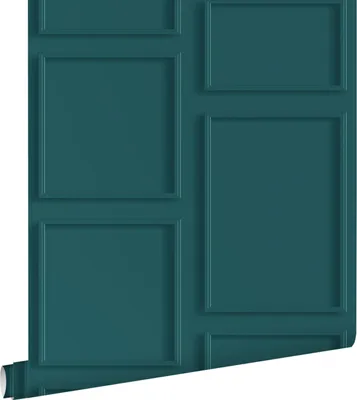 Produktbild von ESTAhome Tapete Holzwandverkleidung Petrolblau 50 x 900 cm