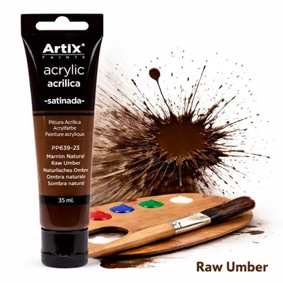 Obrázek produktu pro Akrylová barva RAW UMBER Artix PP639-23, 35 ml