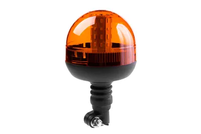 Obrázek produktu pro Výstražný LED maják, montáž na držák, oranžový, 90° flexi, 12W, 12-24V