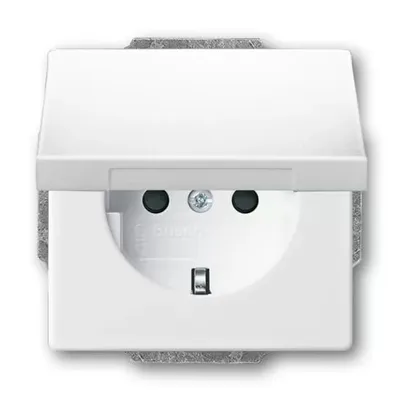 Zdjęcie produktu dla BUSCH-JAEGER gniazdo 1f std-ws glz podtynkowe zawias IP20 ZP