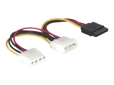 Produktbild von Kabel Power SATA HDD > 2x 4pin Stecker/Buchse