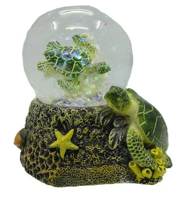Produktbild von Glitzerkugel Schildkröte, Schneekugel Tier Tiere Schneekugeln Wasserschildkröte