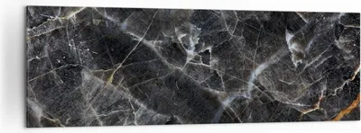 Produktbild von Bild auf Leinwand - Leinwandbild - Einteilig - Marmor Stein Schwarz - 160x50cm - Wand Bild - Wanddeko - Wandbilder - Leinwanddruck - Bilder - Wanddekoration - Leinwand bilder - AB160x50-4899