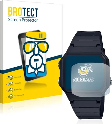 Produktbild von BROTECT Schutzglas für Casio Uni A168WA-1YES Schutzfolie Panzer Folie Glas Display Schutz klar