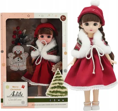 Zdjęcie produktu dla Świąteczna Lalka Jak Żywa Księżniczka Ruchome Dłonie Nogi Stawy Dziewczynka