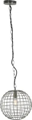 Produktbild von Hängeleuchte, Kugel, Gitterschirm, silber, D 30 cm