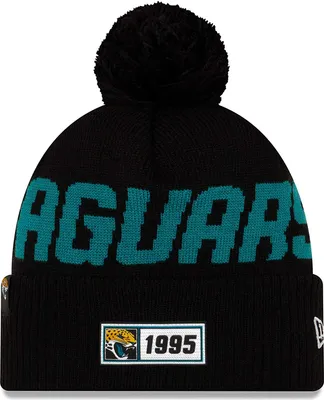 Produktbild von NFL Jacksonville Jaguars Road Sideline 2019 Bobble Wollmütze cuffed knit NewEra