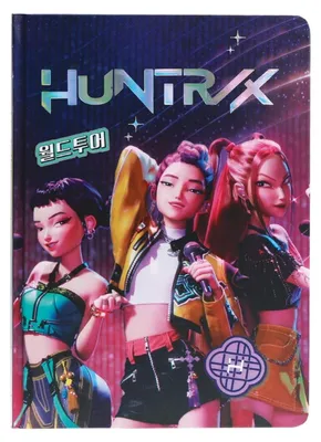 Produktbild von KPop Demon Hunters A5 Notizbuch Huntr/x
