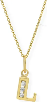 Produktbild von JuwelmaLux Anhänger 333 Gold Buchstabe "L" mit Zirkonia JL16-02-0022
