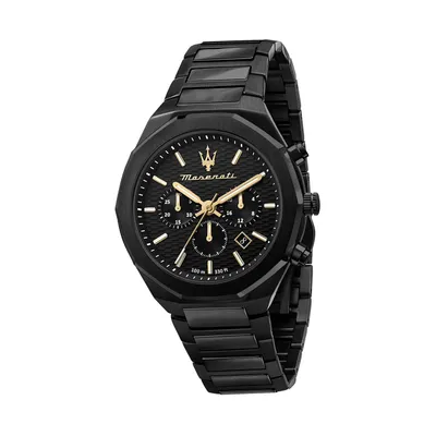 Image de Maserati en acier inoxydable montre-bracelet chronographe STILE hommes noir D2UMAR8873642005