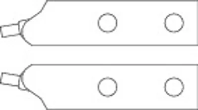 Produktbild von Gedore Ersatzspitzen-Paar gerade d 4,5 mm