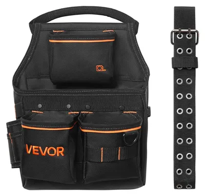 Produktbild von VEVOR Werkzeuggürtel, 14 Taschen, Handwerkergürtel, Arbeitsgürtel für Elektriker