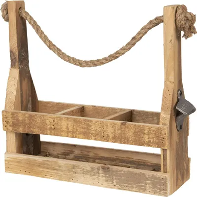 Produktbild von Clayre & Eef Flaschenhalter 32x11x32 cm Braun Holz