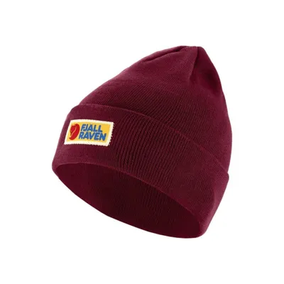 Produktbild von Fjällräven Vardag Classic Beanie Bordeaux Red Ski Mütze