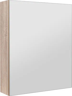 Zdjęcie produktu dla Szafka łazienkowa z lustrem lustrzana wisząca do łazienki dąb sonoma 50 cm