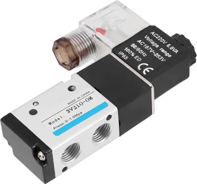 Obrázok produktu pre 1 ks Pneumatický elektromagnetický ventil 3-cestný 2-polohový typ G1/4 0,15 - -0,8 MPa (AC220V)