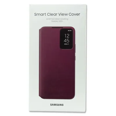 Obrázek produktu pro Samsung Smart Clear View kryt pro S22+ vínová Neu