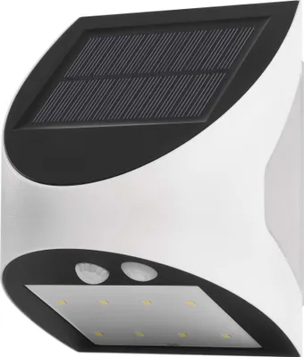 Solární lampa EMOS LED LUMI s detektorem pohybu, pro dům/zahradu s okolním světlem, dosah senzoru 5m