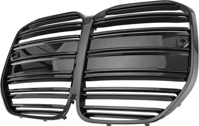 Immagine prodotto di Sport GRILL Griglia anteriore nera lucida, compatibile con BMW Serie 4 G22 G23, a doppia barra, lucida