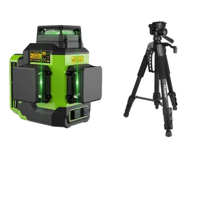 Obrázok produktu pre Laserová vodováha Huepar, 12 línií, vysoká presnosť ±3 mm/10 m, SET-3