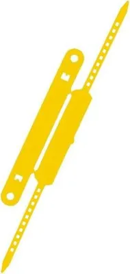 Produktbild von Heftstreifen + Deckschiene VE=100 Stück gelb