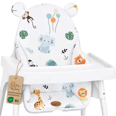 Produktbild von Sitzverkleinerer Hochstuhl Sitzkissen Baby faltbar für Ikea Antilop Safari