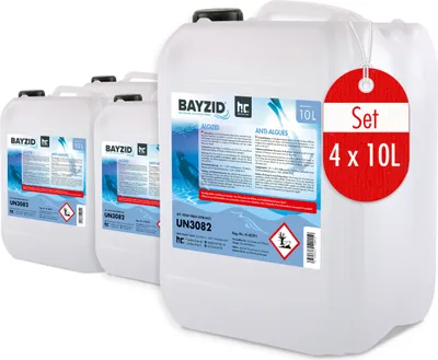 Produktbild von 4x10 L BAYZID® Algizid Poolpflegemittel gegen Algen für einen sauberen Pool