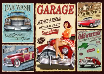 Produktbild von GRAFIK-Puzzle Retro Cars 500 dlks