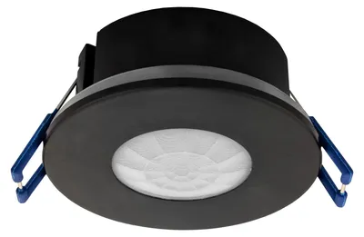 Produktbild von Ledvion Bewegungsmelder Schwarz Einbau Mit Dämmerungsschalter Deckenmontage