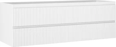 Produktbild von Mexen Rivel Badezimmerschrank 140 cm, 2 Schubladen, geriffelt, weiß matt - 91A20-14047-2-BFF01