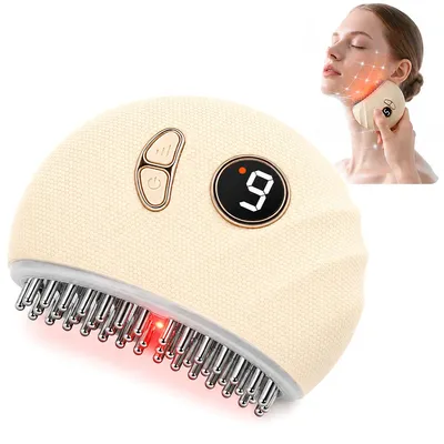 Produktbild von Multifunktions Massagegerät elektrisch für Gesicht & Körper, Lymphdrainage, Vibration, Wärme, Muskelentspannung, Akku USB
