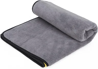 Produktbild von Schnelltrocknendes Haustier-Badetuch aus 80 % Polyester und 20 % Polyamid für Hunde und Katzen | Maschinenwaschbares und pflegeleichtes Handtuch