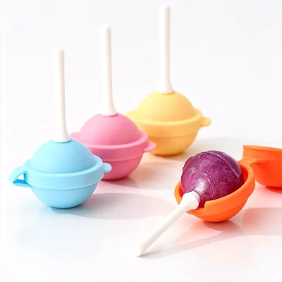 4er-Set Silikon-Lutscher-Eisformen, wiederverwendbar, DIY