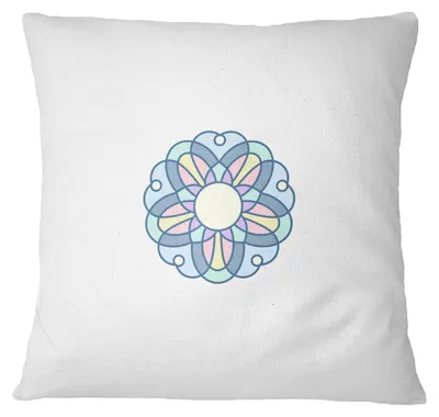Dekorative Kissenhülle 60x60 cm Polyester Reißverschluss Weiß
